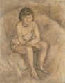 Jeune femme assise - Jules Pascin