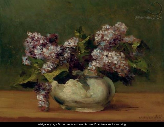 Lilacs in a Bowl - Julian Alden Weir