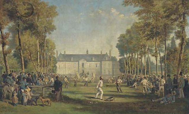 A ball game at Givenchy - Jules Achille Noel