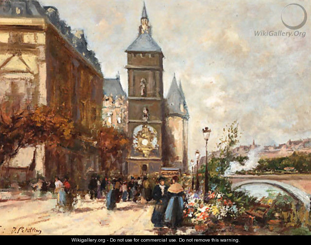 Flower market, Paris - Jules Petillion