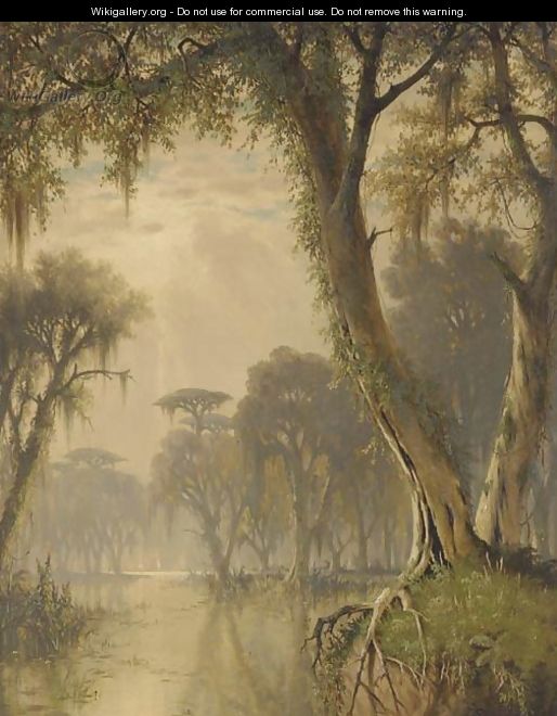 On the Banks of the Bayou - Joseph Rusling Meeker