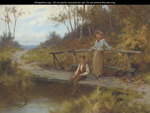 Fishing from the bridge - Joseph Paulman