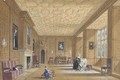 The oak room at Broughton Castle near Banbury, Oxfordshire - Joseph Nash