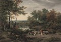 Camping on the river bank - Joseph Vincent Barber