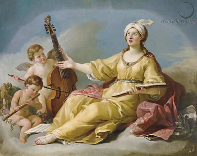 The Muse of Music - Joseph-Marie Vien