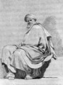 A seated Oriental, turned to the left - Joseph Benoît Suvée