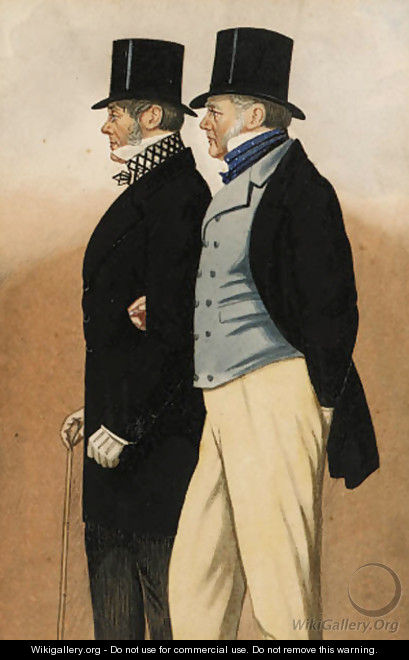 Admiral Rous and Mr Payne, three-quarter length - Joshua Dighton