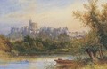 View of Windsor Castle from across the Thames - James Burrell Smith