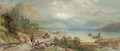 Peasants conversing on the edge of Lake Como - James Burrell Smith