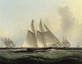 The Great Ocean Race, 'Henrietta,' 'Fleetwing' and 'Vesta' - James E. Buttersworth