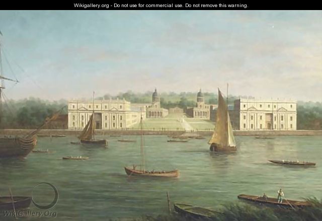 A view of Greenwich Naval College from across the Thames - James Hardy Jnr