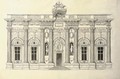 A facade of five bays in the Corinthian Order - J. Androuet (du Cerceau) Ducerceau