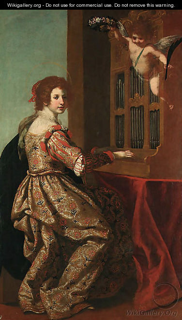 Saint Cecilia - Jacopo Vignali