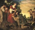 Rebecca and Eliezer at the Well - Jacopo Vignali