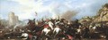 A cavalry battle with a castle beyond - Jacques (Le Bourguignon) Courtois