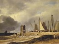 A pier in choppy seas - James Arthur O'Connor