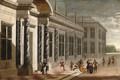 Elegant Figures on the Terrace of a Palace - Jacobus Saeys