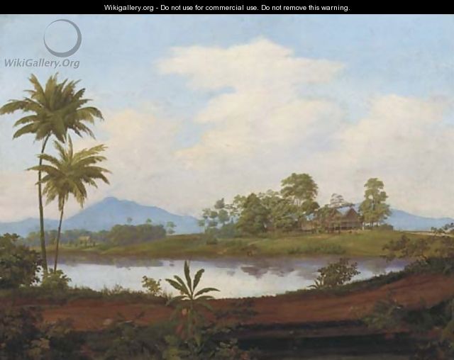 A view in West Java - Jacob Dirk Van Herwerden