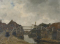 De Brug (bij Rijswijk) the bridge - Jacob Henricus Maris