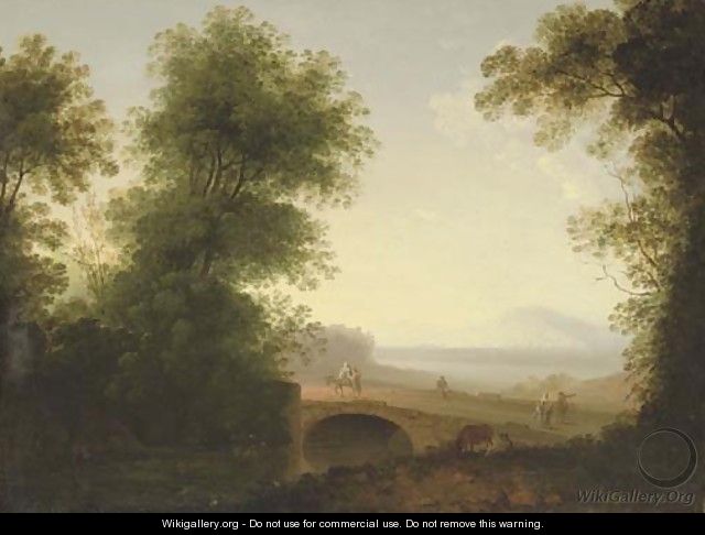 Classical landscape with the Flight into Egypt - Jacob More