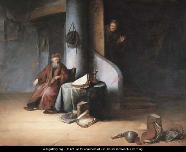 A scholar in his study - Jacob van Spreeuwen