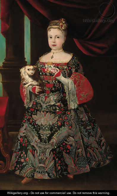 Portrait of Margarita of Austria - Italian School