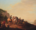 Travellers on a Track in an extensive Landscape - Italian School