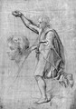Saint John the Baptist, with a subsidiary study of his head - Italian School