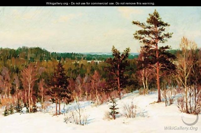 Winter - View over the Forest - Ivan Fedorovich Choultse