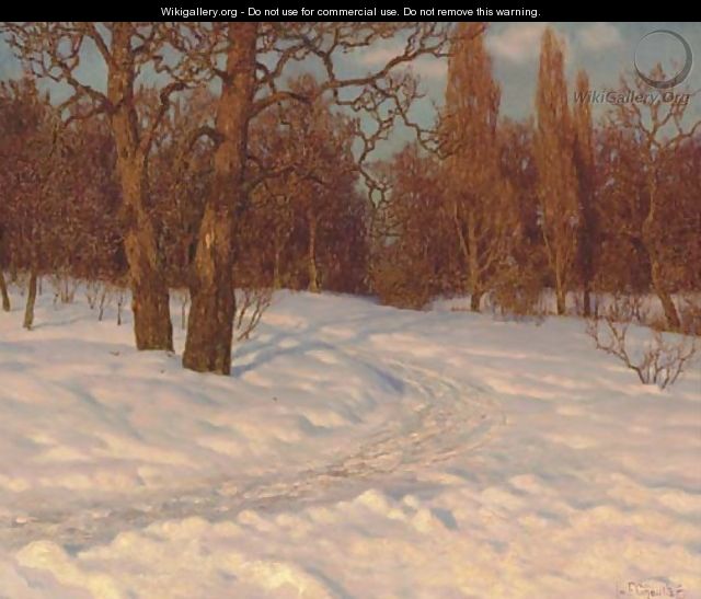 Winter Landscape at Dusk - Ivan Fedorovich Choultse