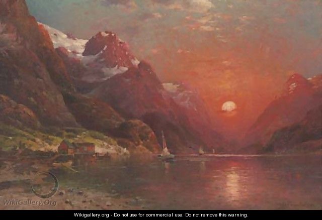 Sunset on the Lake 2 - Ivan Fedorovich Choultse