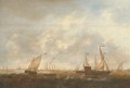 The Zeeland Fleet on the Merwede, Dordrecht in the distance - Jacob Adriaensz. Bellevois