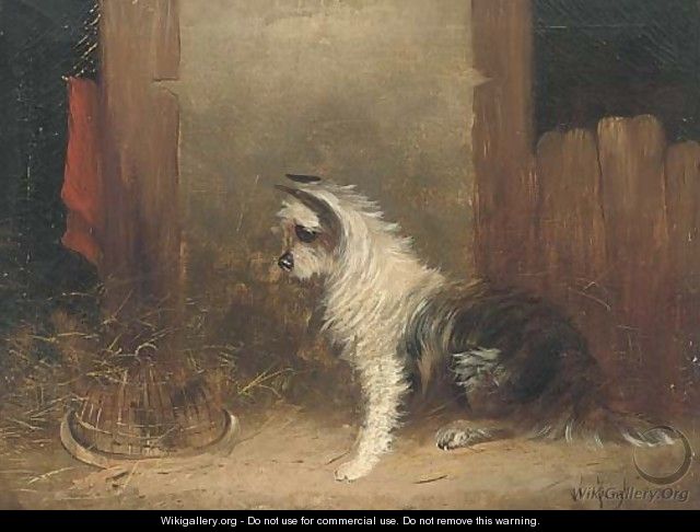 A terrier and his catch - J. Langlois