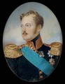 Miniature Portrait of Czar Nicholas I of Russia - Ivan Winberg