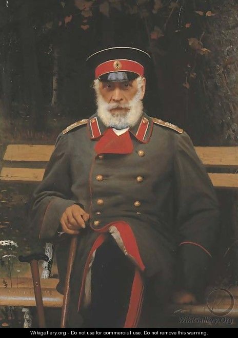 Portrait of a Admiral Login Loginovich Heyden - Ivan Nikolaevich Kramskoy