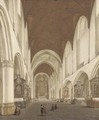 The interior of Saint Bavo's, Haarlem 2 - Isaak Nickelen