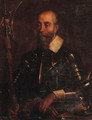 Portrait of a Gentleman in Armor - Italian School