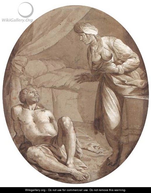 Job tormented by his wife - Isidoro Bianchi