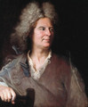 Portrait of a sculptor, said to be Robert Le Lorrain (1666-1743), half-length, in a light brown jacket, a mallet in his right hand - Hyacinthe Rigaud