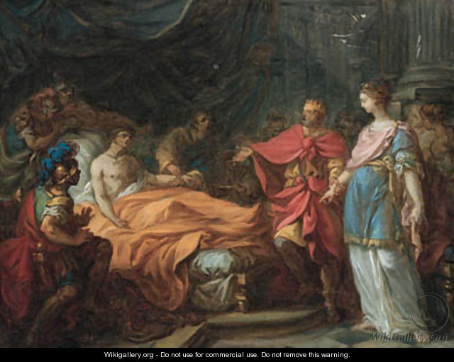 The Death of Antiochus - Hugues Taraval