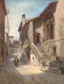 A Jewish street seller on a Siena street - Hugo Paul Harrer