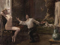 The Artist and his Model - Ilya Efimovich Efimovich Repin