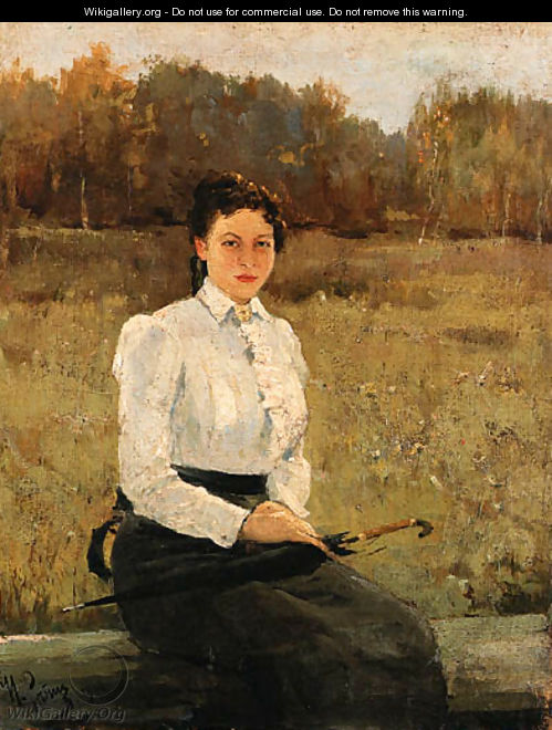 Portrait of N. Repina - Ilya Efimovich Efimovich Repin