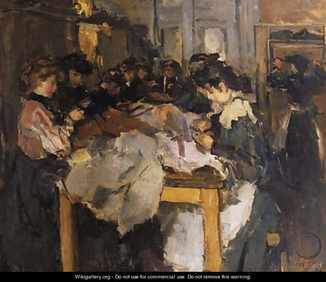 Atelier costume naaisters - Isaac Israels