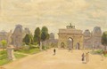 Devant le Louvre, Jardin des Tuilleries, Paris - Isaac Israels