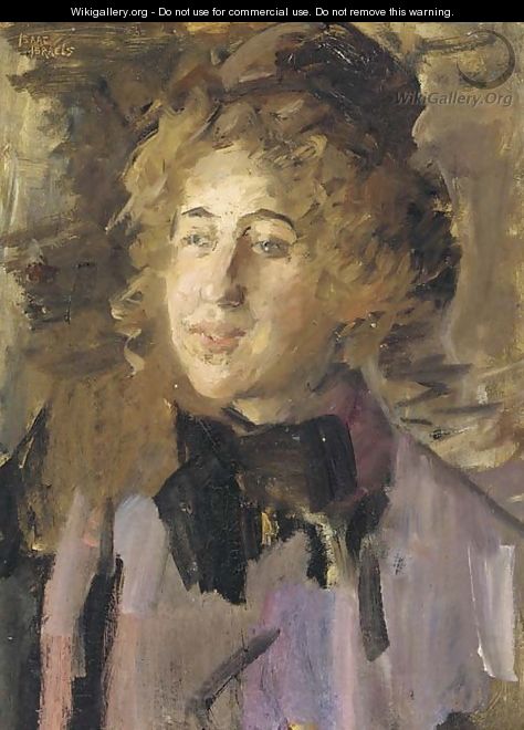 Dame in violet a lady in violet - Isaac Israels
