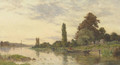 Lavandieres pres du fleuve - Hippolyte Camille Delpy