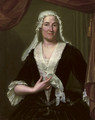 Portrait of a lady, half-length, in a dark green velvet dress and white chemise, wearing a white headdress - Heroman Van Der Mijn