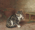 The naughty kitten - Horatio Henry Couldery