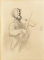 Violoniste chantant - Honoré Daumier